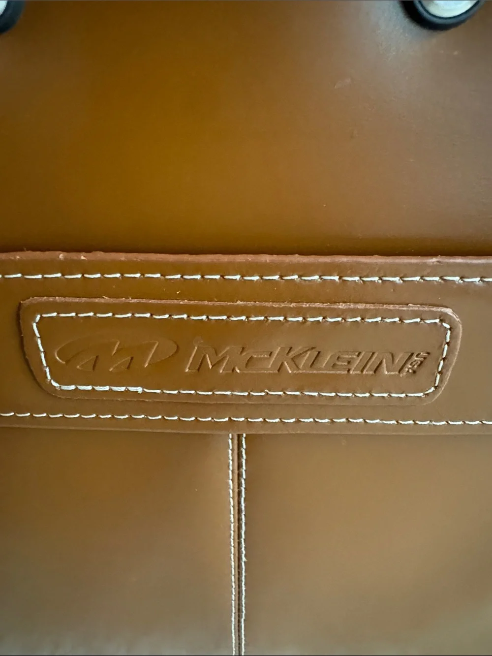 McKlein Edgebrook Leather Brown Wheeled Laptop Briefcase Travel Bag.Unisex